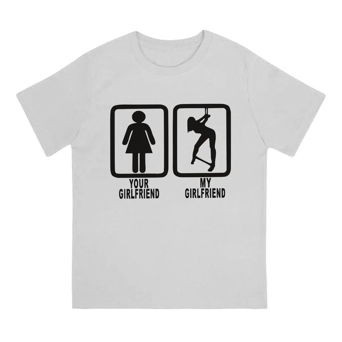 Restraints My Girlfriend TShirt For Male BDSM Clothing Fashion Polyester T Shirt Homme