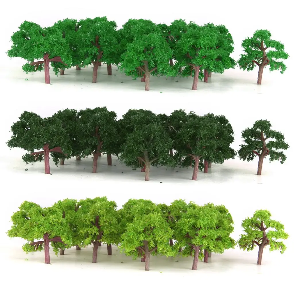 25 Model Tree Railway Park Architecture Street Diorama Wargame Scenery 1:300