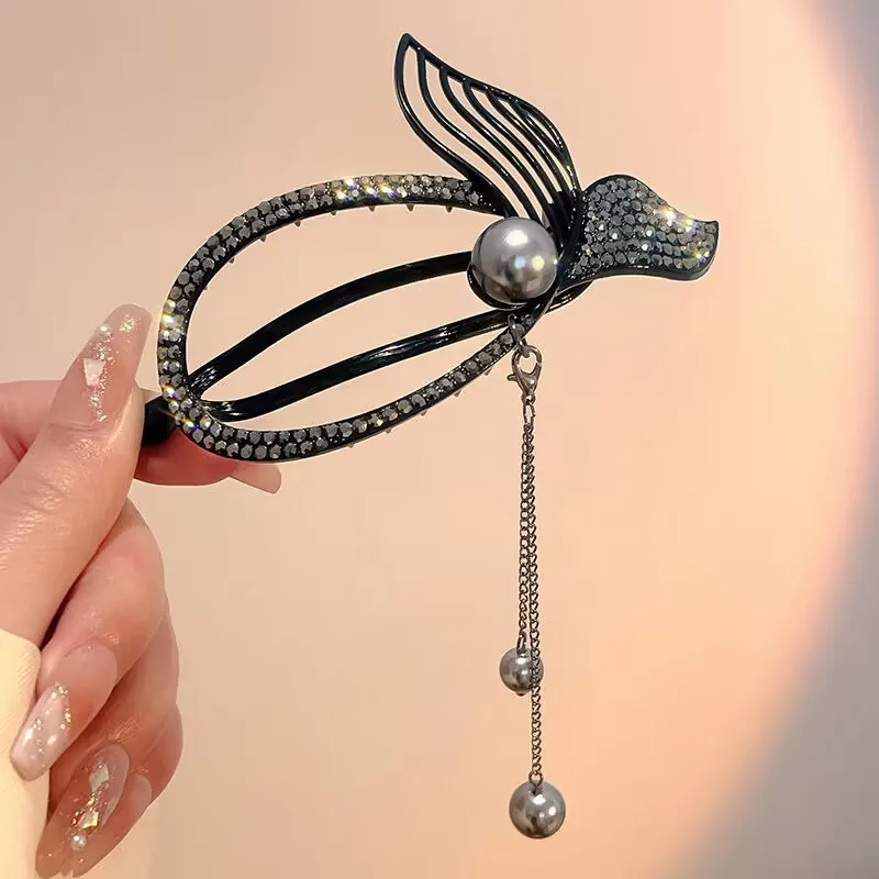 New Women Elegance Hair Clips Metal Geometric Fishtail Hairpins Girls Sweet Headwear Barrette Fashion Hair Accessories Gift