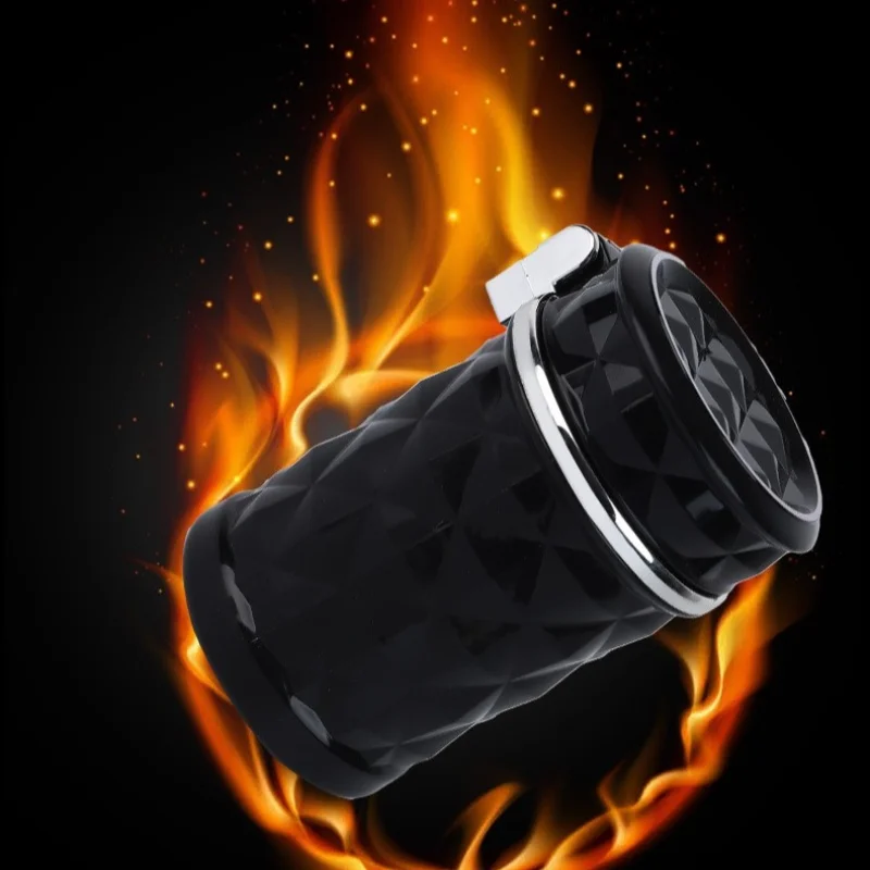 Car Cigarette Ashtray Cup With Lid With LED Light Portable Detachable Vehicle Ashtray Holder Cigarette Ashtray Auto Accessories view 4