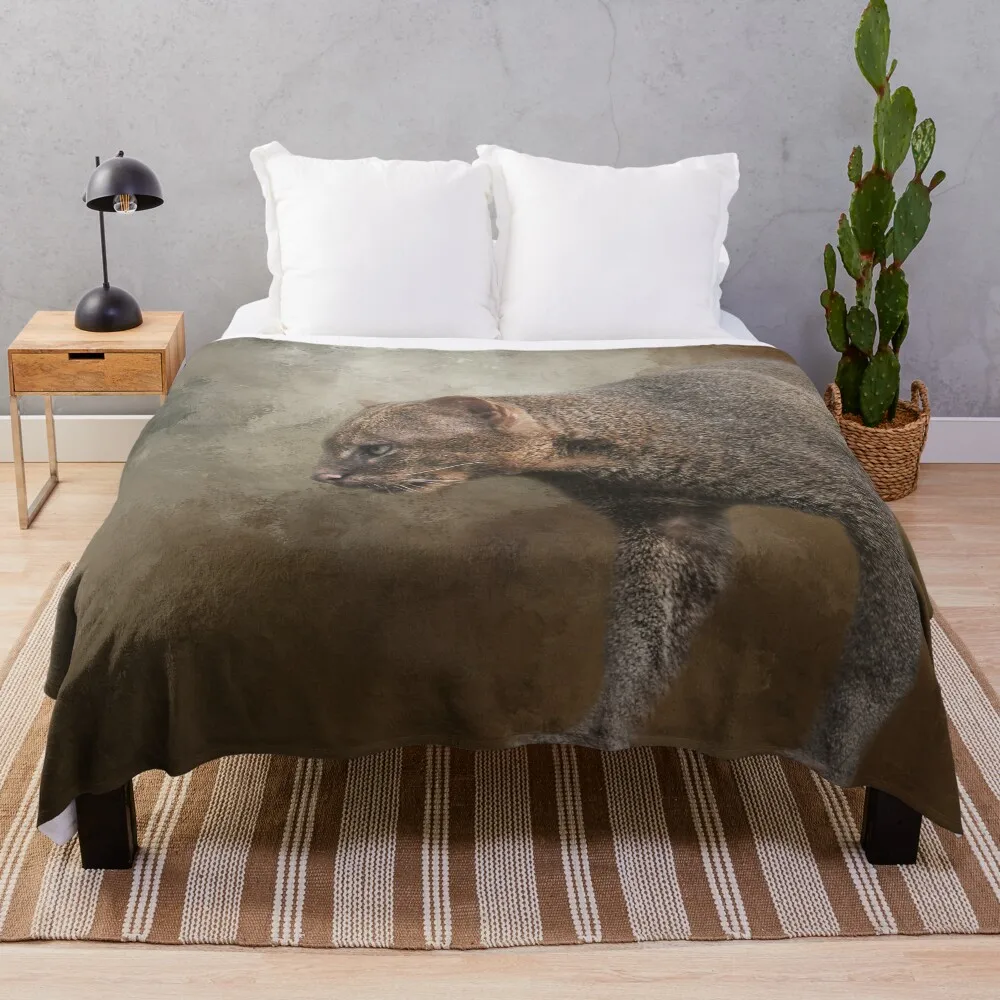 

Jaguarundi Cat One Throw Blanket Fade Resistant Durable Throw Blanket