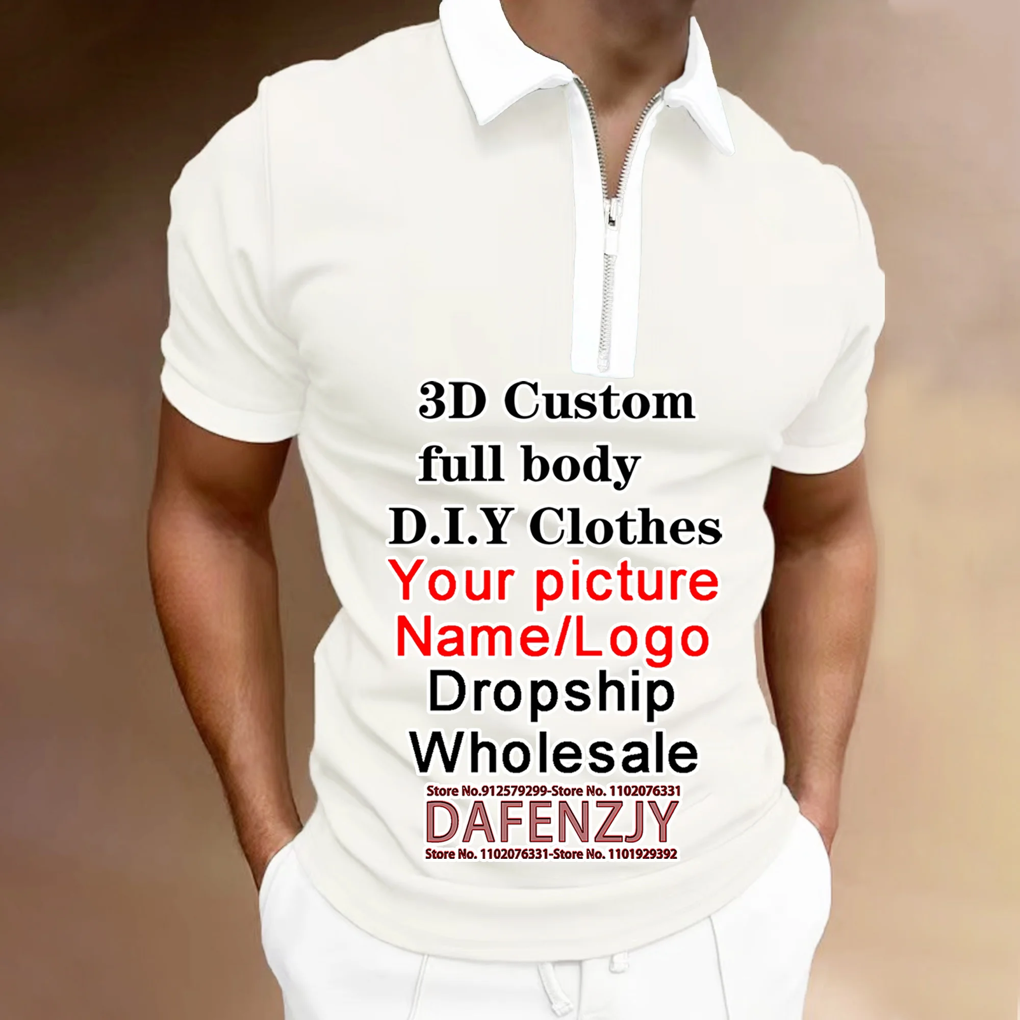 

Fashion Personality Custom Your Exclusive 3d All Over Printed Polo T Shirt Casual Short Sleeve Round Neck T-Shirt High Quality