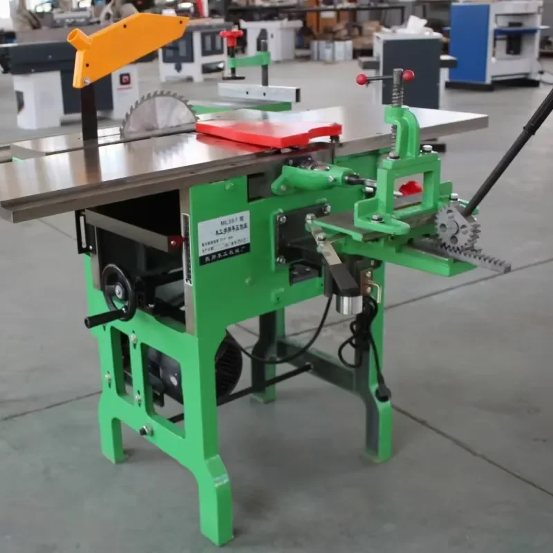 High Efficiency Universal Multifunctional Combined Wood Processing Equipment Electric Planer Punching Square Motor