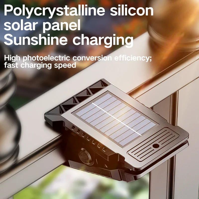 Clip on Solar Lights Solar Powered Courtyard Lamp, Household Garden Lighting, Human Body Sensing Multifunctional Outdoor  Lamp