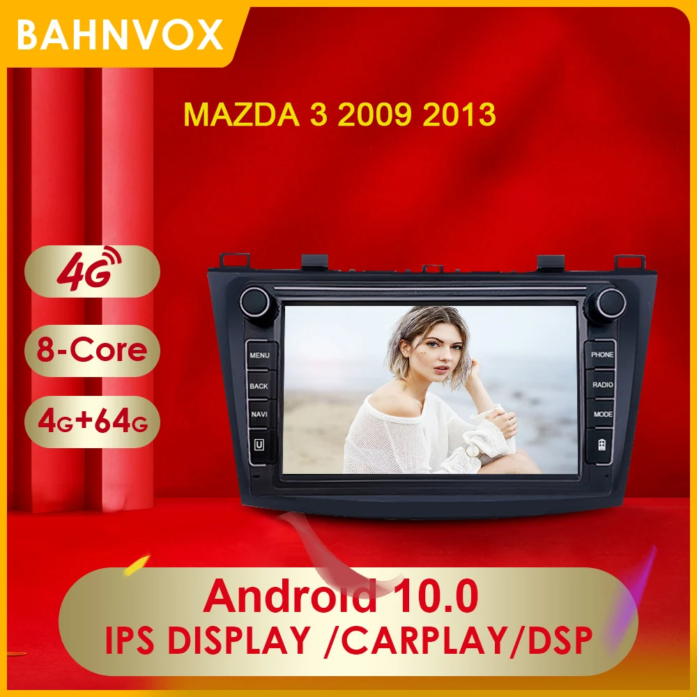 

2 Din Android 10.0 Car Radio Multimedia Player For MAZDA 3 2009 2013 Carplay DSP 4G IPS Auto GPS Navigation