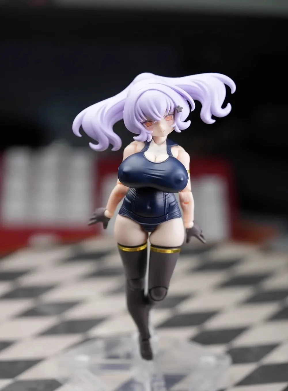 Em estoque sh 1/12 mu083 soldado deusa dispositivo resina gk puni mofu gato coelho maiô modificação modelo de brinquedo de alta qualidade