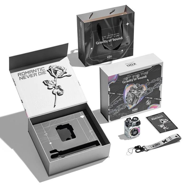 Speaker Portabel Bluetooth 5.0 Audio Bluetooth Muzen Cyber Cube-Pro Baru dengan Fidget Spinner Suara Jernih dengan Led RGB