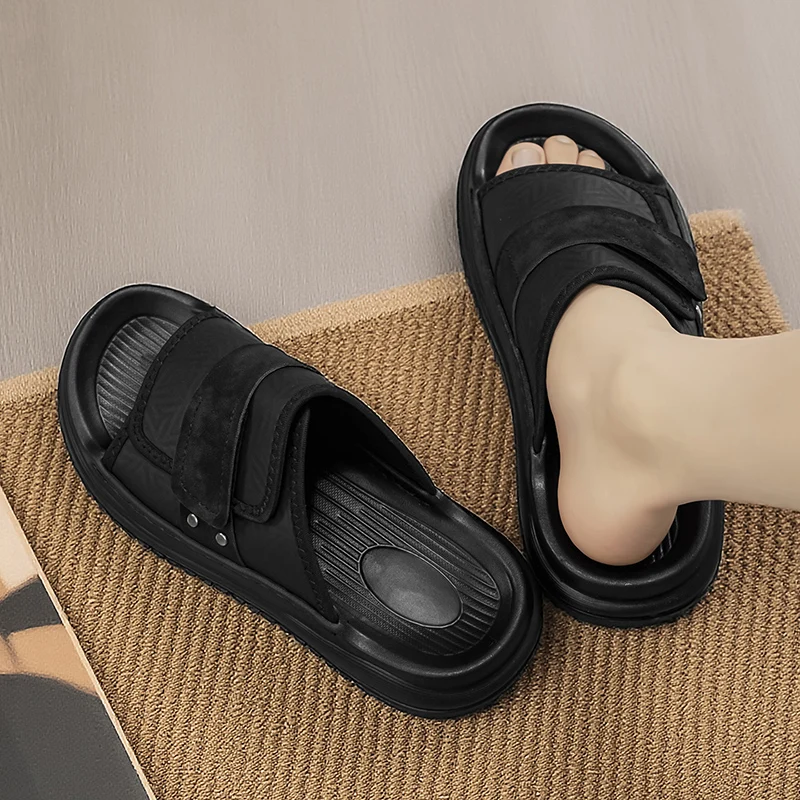

Wide Foot Friendly Unisex Summer Slippers Flat Casual Anti Slip Comfort Student Daily Walking Shoes