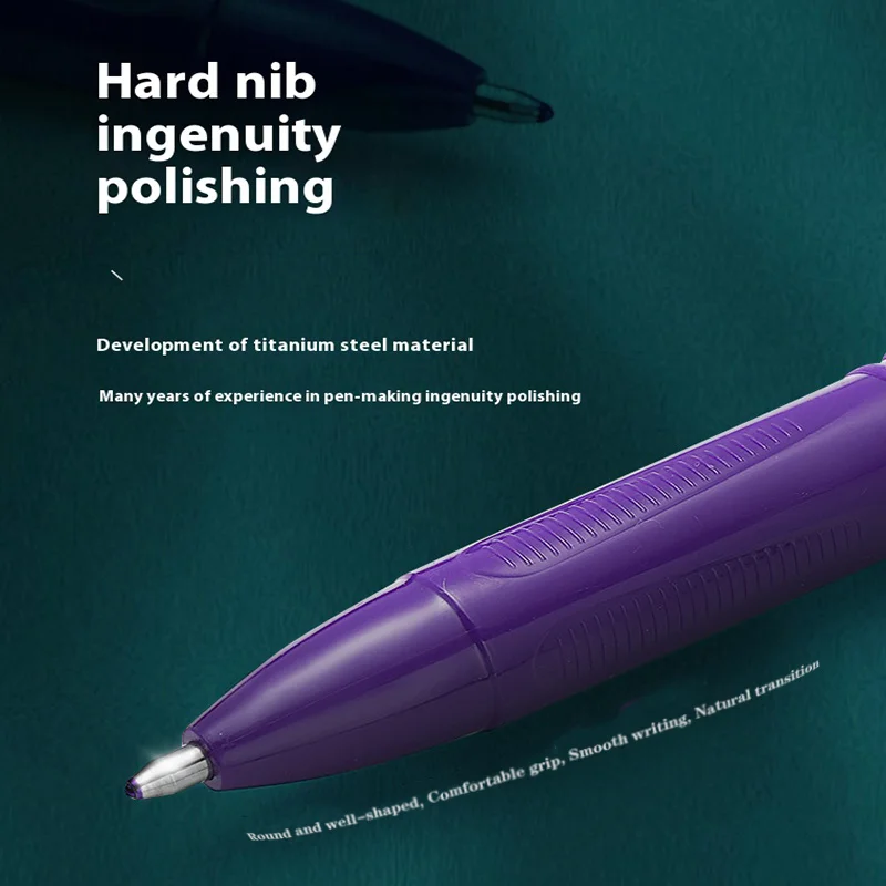 

6-Pack of Purple Pens with Purple Ink, 0.7mm Business Signature Pens, Purple Gel Pens That Are Non-Erasable, Suitable for Office Use, Smooth Writing, Ideal for Studying, Great Back-To-School Gift
