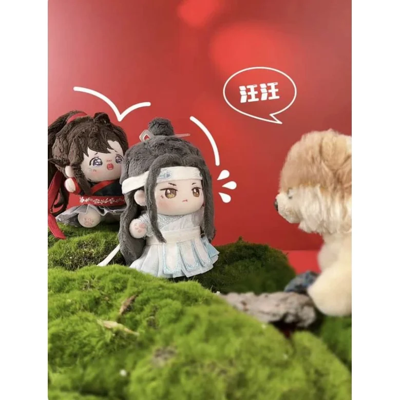 El Untamed Lan Wangji Wei Wuxian Yibo Xiao Zhan Mo Dao Zu Shi MDZS Felpa 10cm Cuerpo De Muñeca