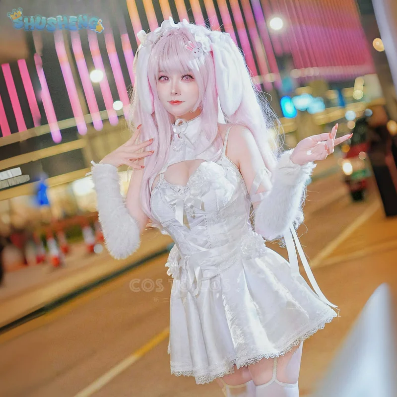

Alice Fairy tales and dreams NIkke Cosplay Costume Game New Girl Sweet Dress Halloween Carnival Cute Lolita Alice Wig Uniform