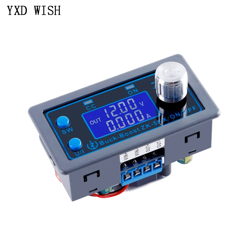 ZK-5KX DC-DC Buck Boost Converter CC CV 0.6-36V 5A 5V 6V 12V 24V 80W Power Module Adjustable Regulated Laboratory Power Supply