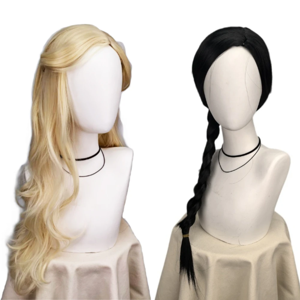 

Movie Wicked Witches Glinda Elphaba Cosplay Wig for Adult Women Wigs Character Accessories Halloween Carnival Party Role Play