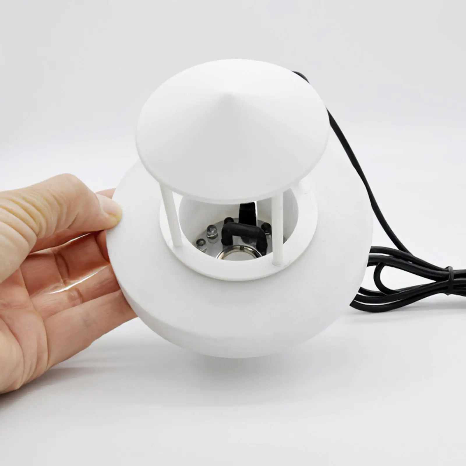 Pond Fog Atomizing Mini Greenhouse Humidifier Splash Guard with LED for Water Filter and Fountain Pump