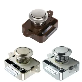 Camper Car Push Lock Diameter 26mm RV Caravan Boat Motor Home Cabinet Drawer Latch Button Locks Furniture Hardware