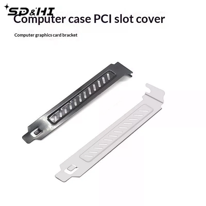 3Sets Black White PCI Slot Dust Filter Blanking Plate Ventilation PCI Bezel Cover With Screws For PC Case