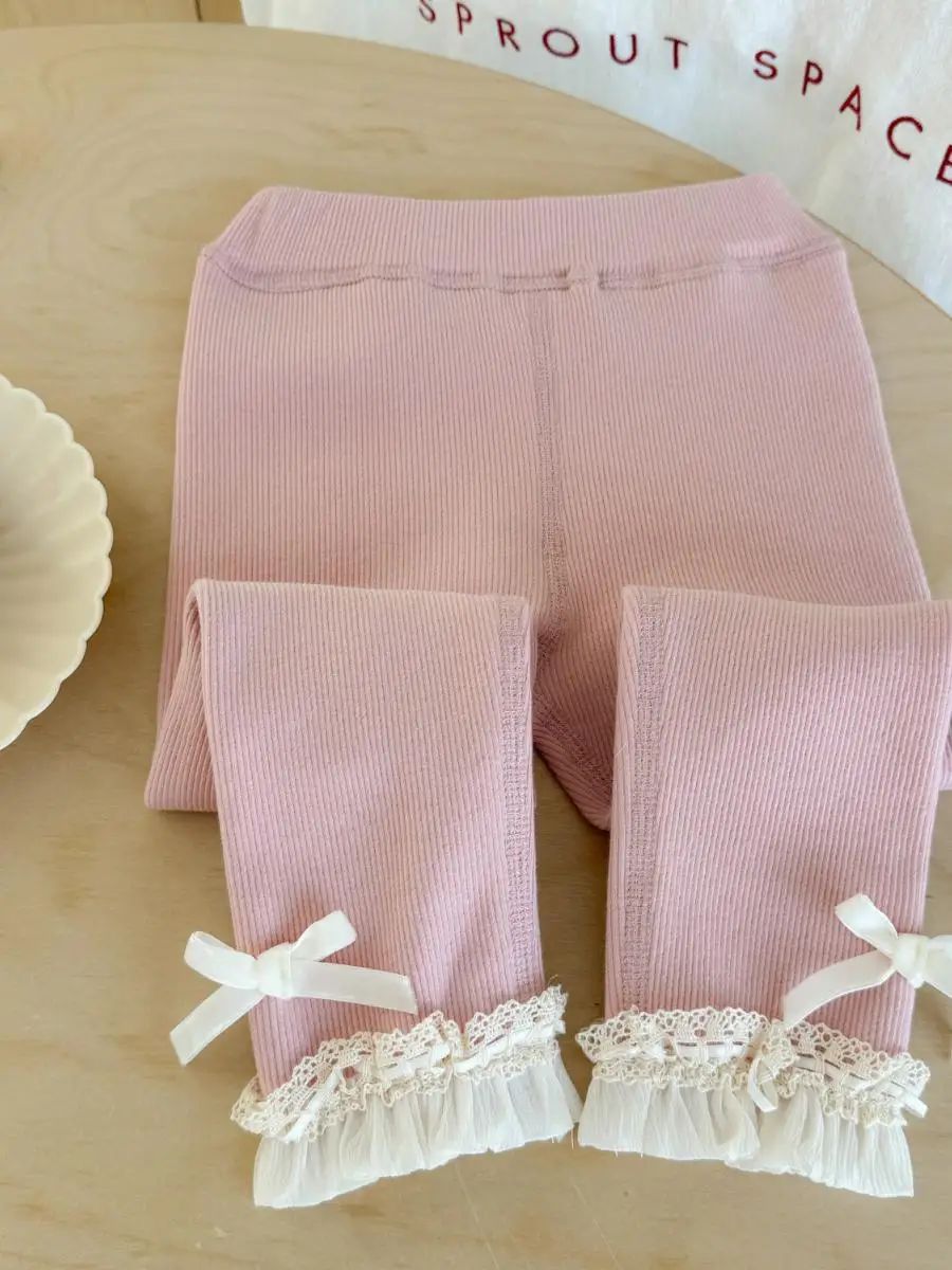 Calças de Inverno para Meninas Bebês Faionable, Moda Coreana, Versáteis e Longas para Bebês e Crianças Pequenas