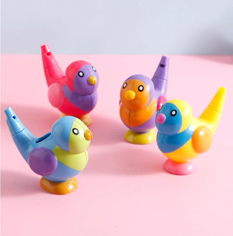 Coloured Drawing Water Bird Whistle Bathtime Musical Toy for Kid Early Learning Educational Children Gift Toy Musical Instrument