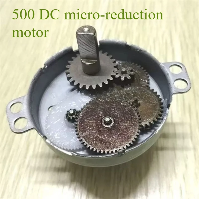 Brand New 7mm D Shaft 6V 12V DC Gear Motor 2rpm 10rpm 30rpm 50rpm Large Torque Gear-Box 49mm Gear Motor