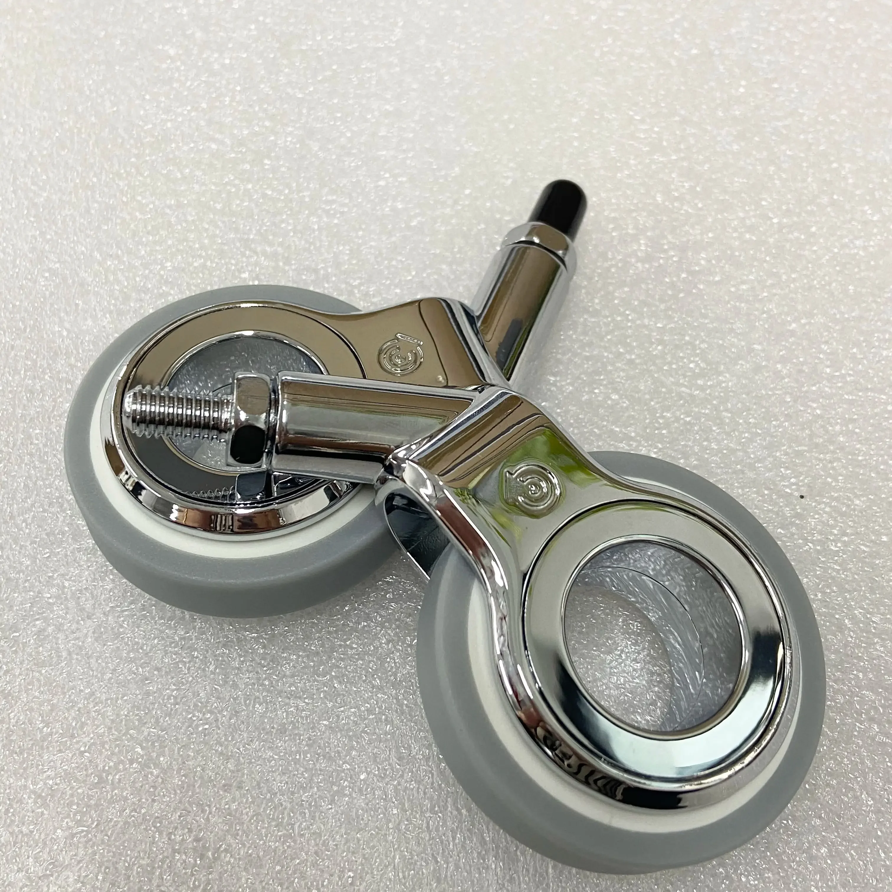 5Pcs 2.5/3-inch Insert Rod M11 High-end Luxury Anti-entanglement Aluminum Alloy Swivel Casters For Office Chairs, Gaming Chairs