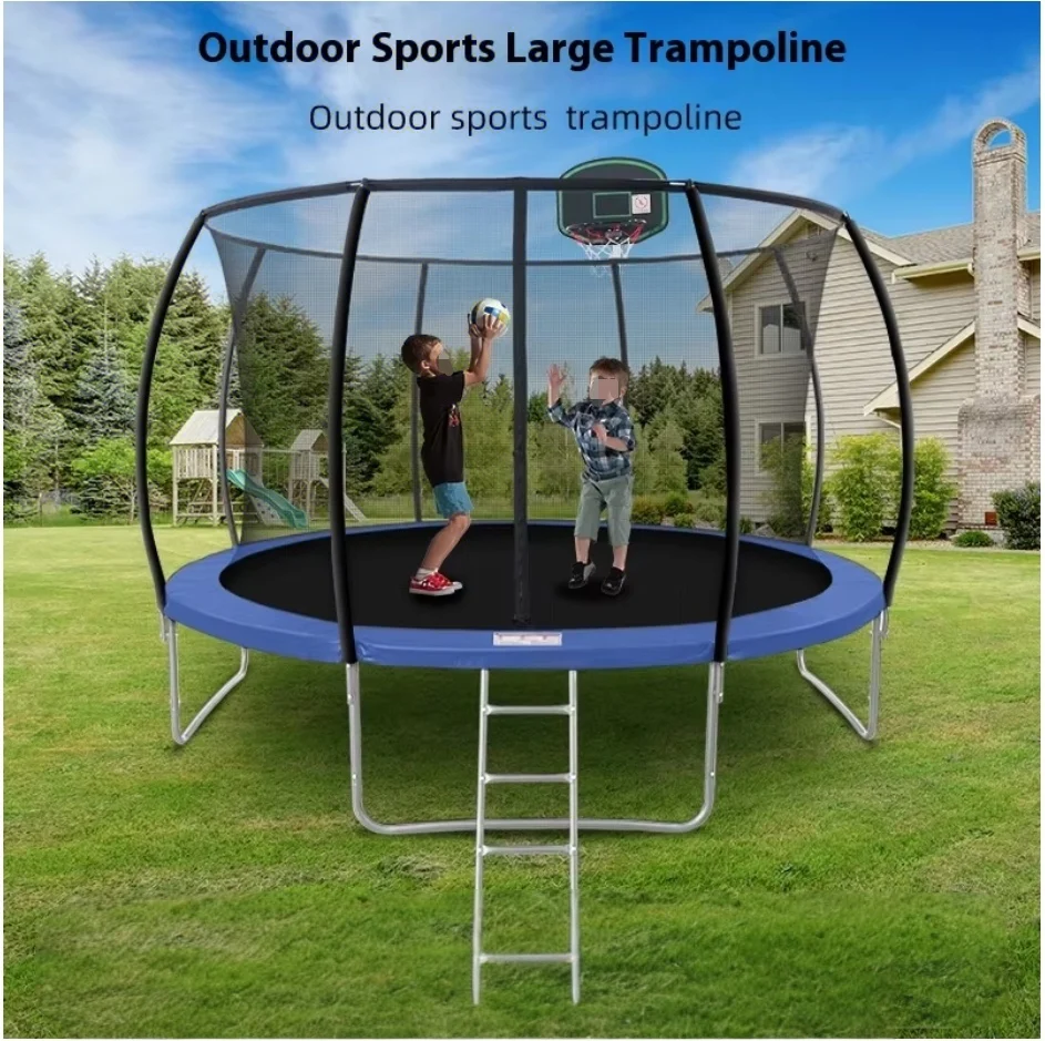 

Large Foldable PVC Trampoline Bed for Kids Commercial Use Indoor & Outdoor Bounce with Fence & Stall Made of Polypropylene Foam