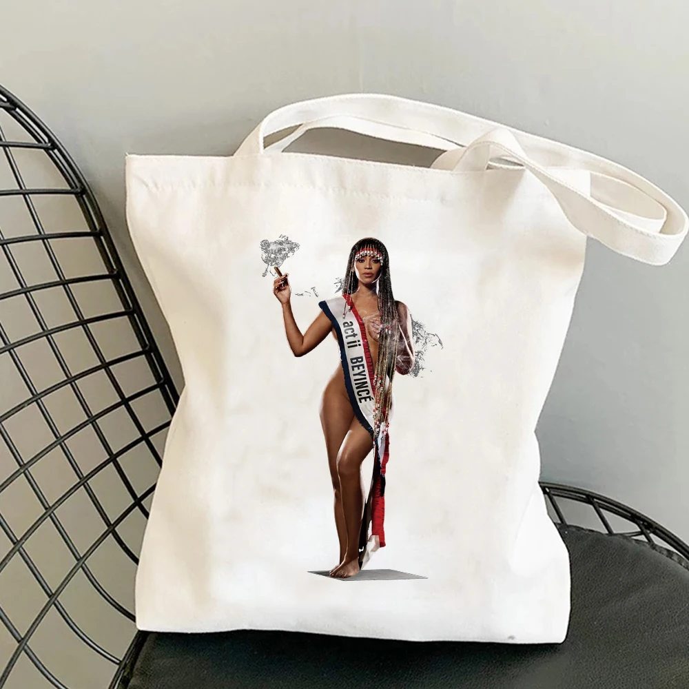 2024 Beyonce Cowboy Carter Album Fashion Women\'s Shopping Bag Summer Large Capacity Casual Canvas Letter Bag