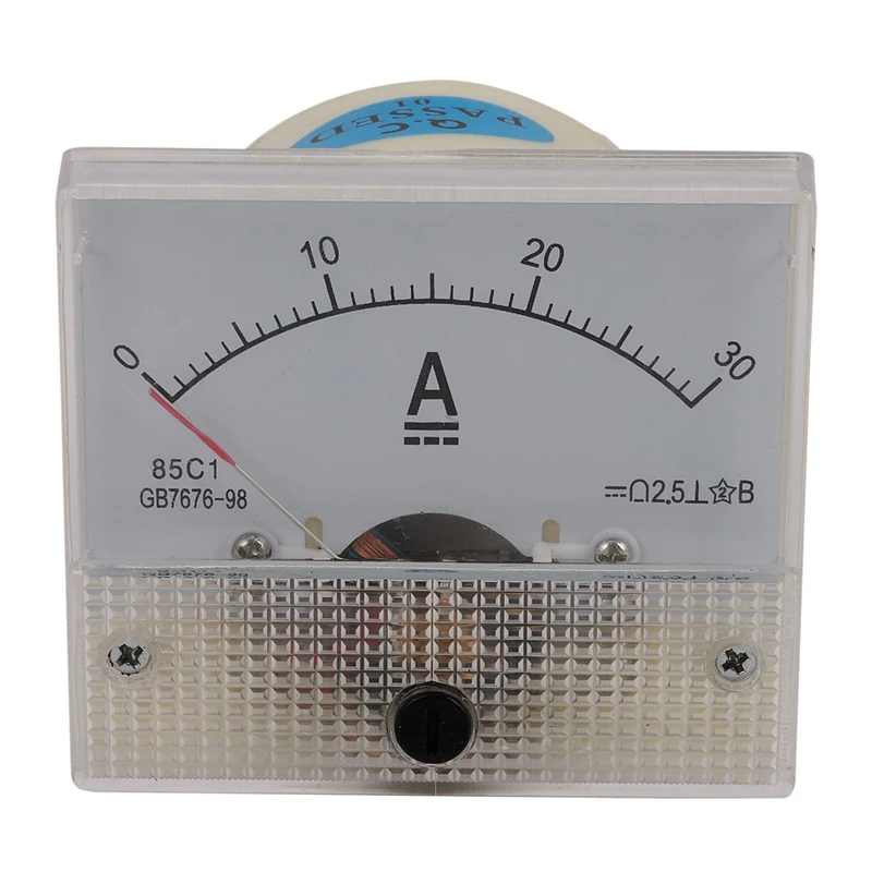 

85C1-A Dc Analog Ampere Meter Panel Meter Gauge 30A Amp Gauge Current Mechanical Ammeters