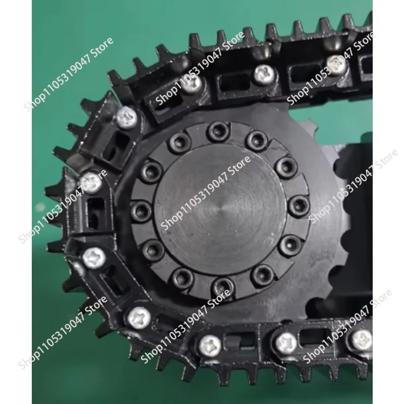 For Hydraulic Excavator Simulation Sprocket Model Driving Wheel Wire Drawing Walking Sprocket Aluminum Alloy Material