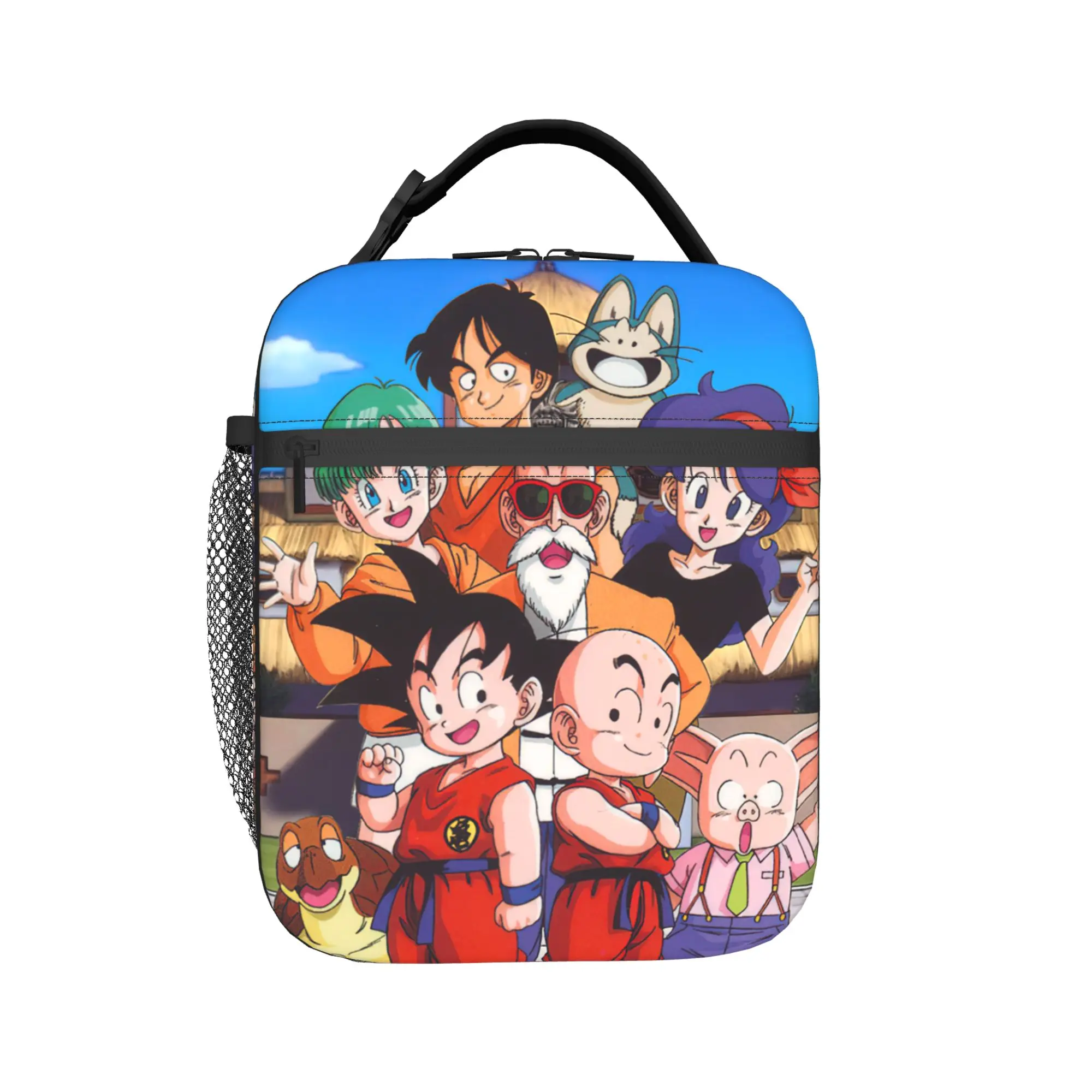 D-Dragon Ball Thermal Insulated Lunch Bag for Picnic Japanese Anime Portable Food Bag Container Thermal Cooler Lunch Boxes
