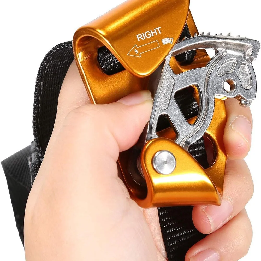 High Efficiency Foot Ascender Climbing Gear Aluminum Mountaineering Equipment Outdoor Rock Climbing Rappelling Survival Aid