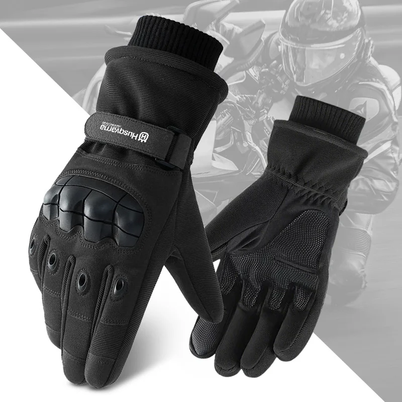 

Men's Outdoor Winter Warm Thermal Motorcycle Gloves Full Finger Touch Screen Protective For Husqvarna 701 SUPERMOTO Norden 901