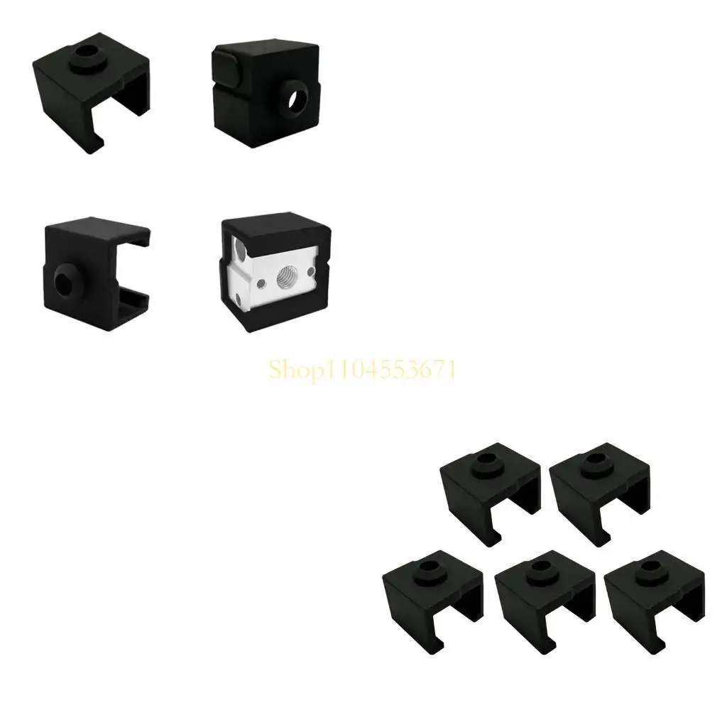 Бестселлер-улучшенный-силиконовый-носок-с-термоблоком-устойчивый-к-высоким-температурам-для-части-3d-принтера-черный-чехол