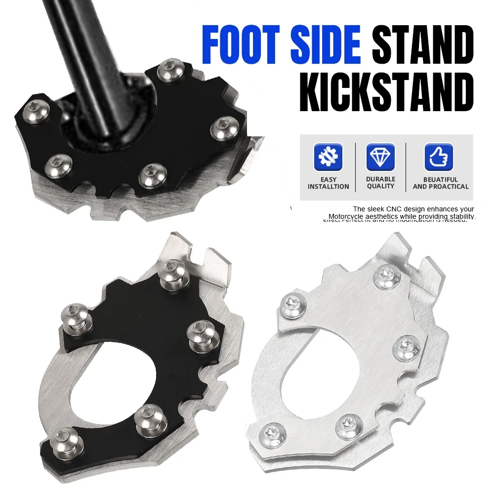 

Motorcycle Accessories Kickstand Foot Side Stand Enlarger Pad Plate For BMW F850GS F750GS 2018 2019 2020 2021 2022-2023 2024