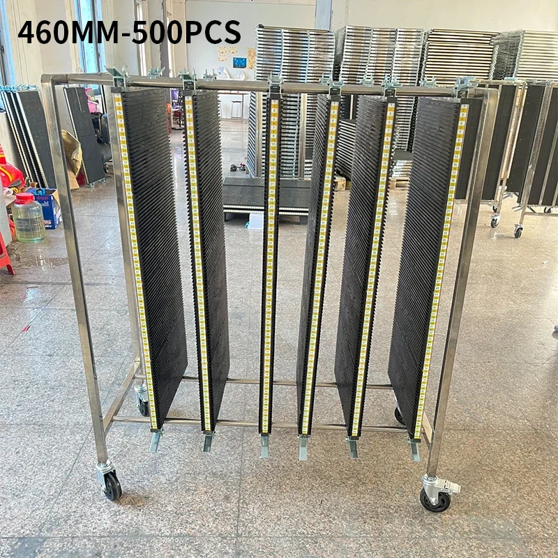 High Quality Antistatic Esd Pcb Storage Turnover Cart Adjustable Stainless Steel Turnover Cart For PCB Production