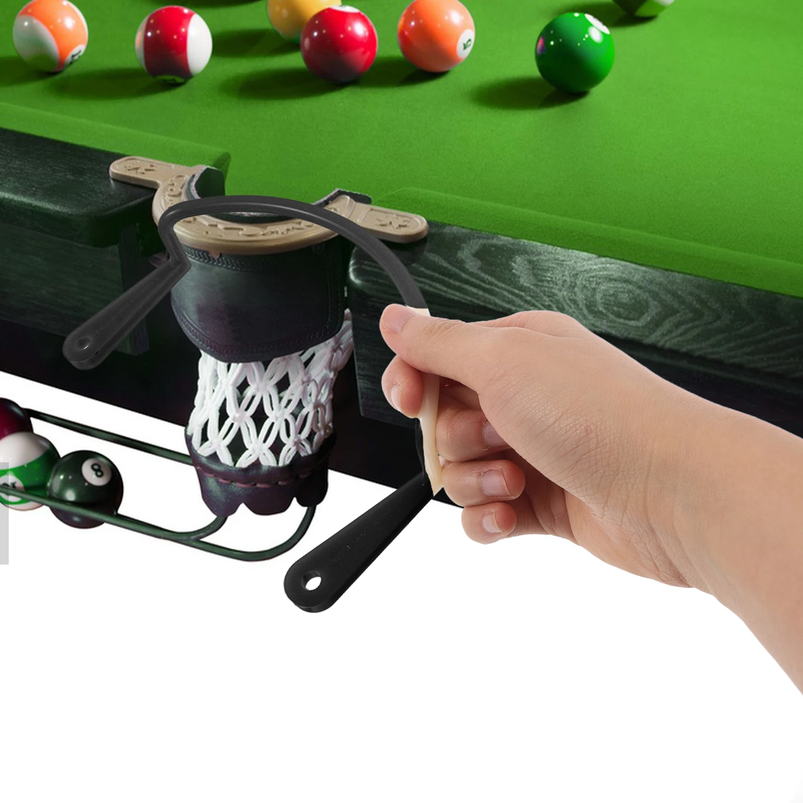 

6Pcs Billiard Table Net Holder Pocket Fixator Bracket Replacement Pool Table Accessories Corner Billiard Storage Kit