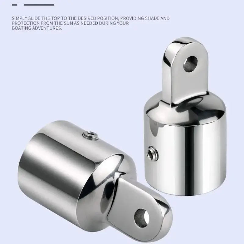 Marine Hardware 25.5mm 30.5mm Stainless steel 316 Boat Bimini Top Fitting Slide Cap Slide Jaw Sleeve Pipe Eye End Cap