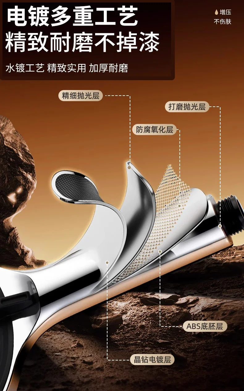 New 15CM Big Panel Massage Spa Pressurized Shower Head 7-speed Modes High Pressure Rainfall Shower One-Key Handheld Showerhead