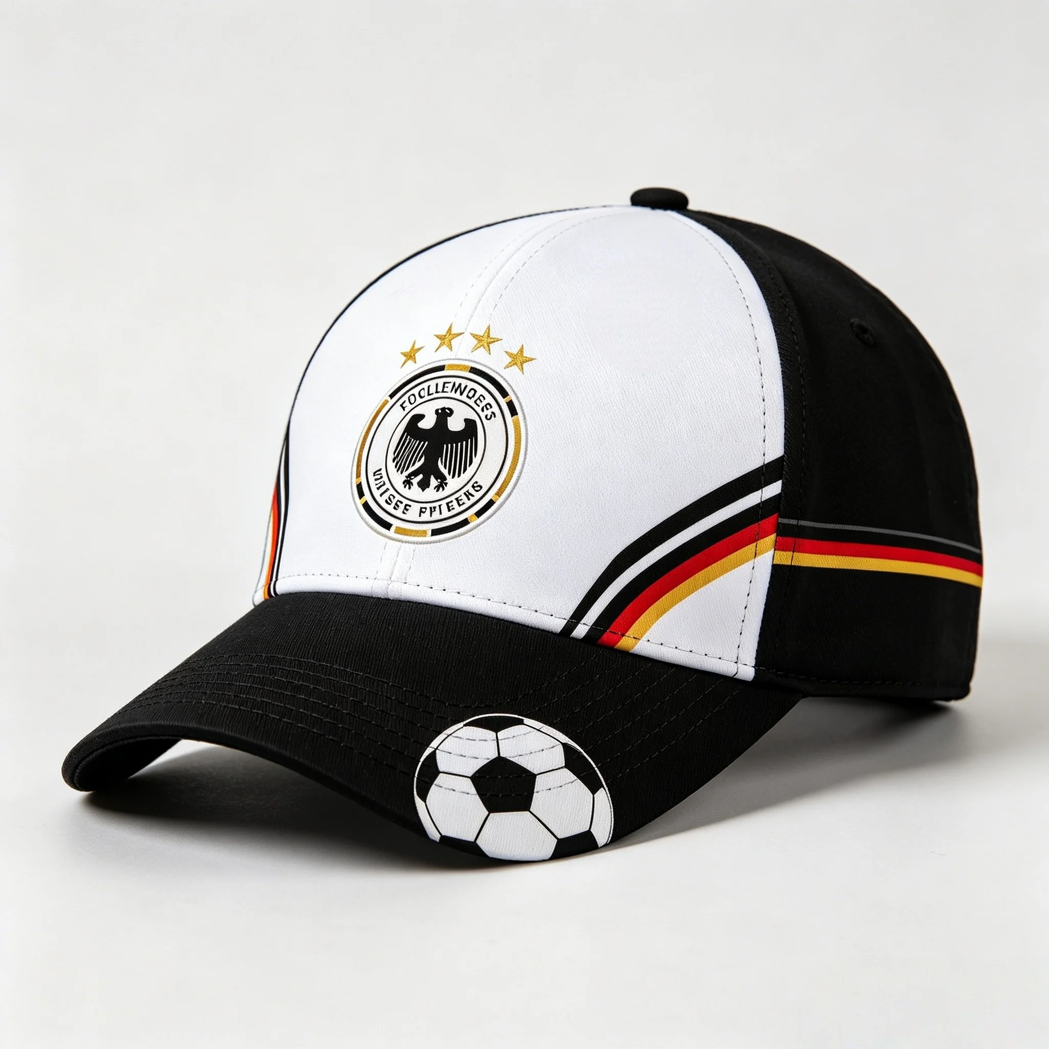 

2026 Germany Style Football 3D Print Baseball Cap, One Size Sport Hat with Eagle Logo
