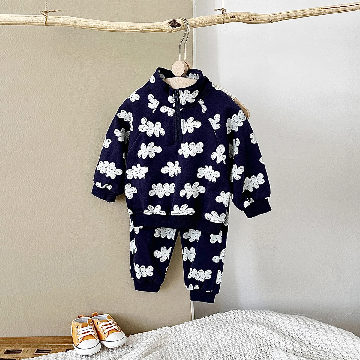 2024 Autumn Baby Boy Clothes Sets Girl Infant Sweatshirts Long Sleeve Pullover+Sweatpants Suit Kids Outfit 2Pcs Children Clothes