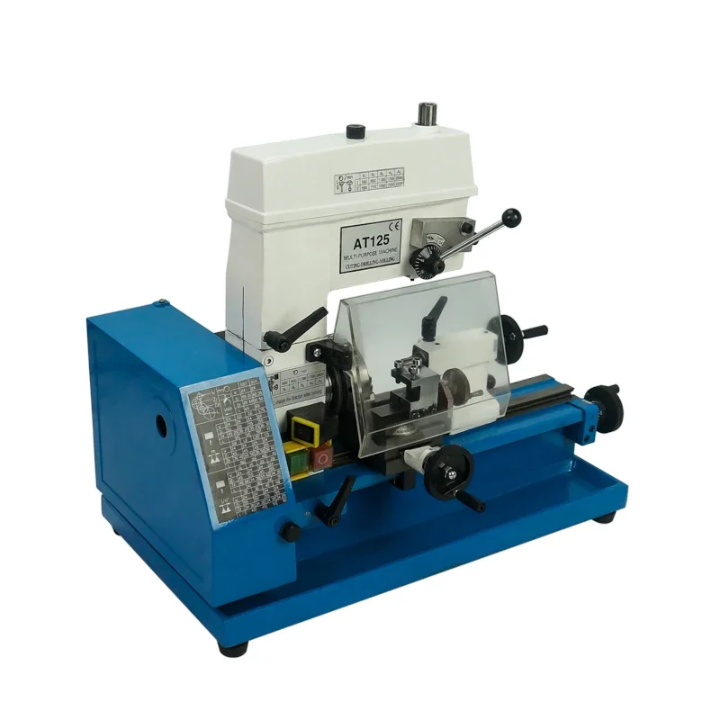 Multifunction AT125 Household Mini High-Precisio Milling Small Lathe Machine Tool Bench  Bench Drilling Machine Tool 110V 220V