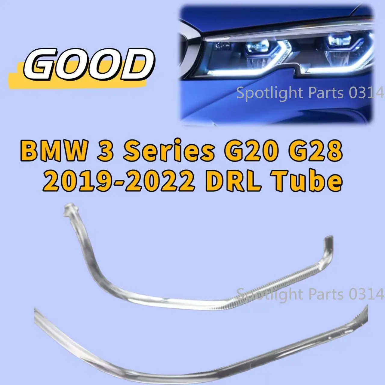 

Для BMW 3 серии G20 G28 2019-2022: светодиодные трубки-фары, ДХО, акриловые световодные полосы, автомобильные аксессуары, трубки «ангельские глазки»
