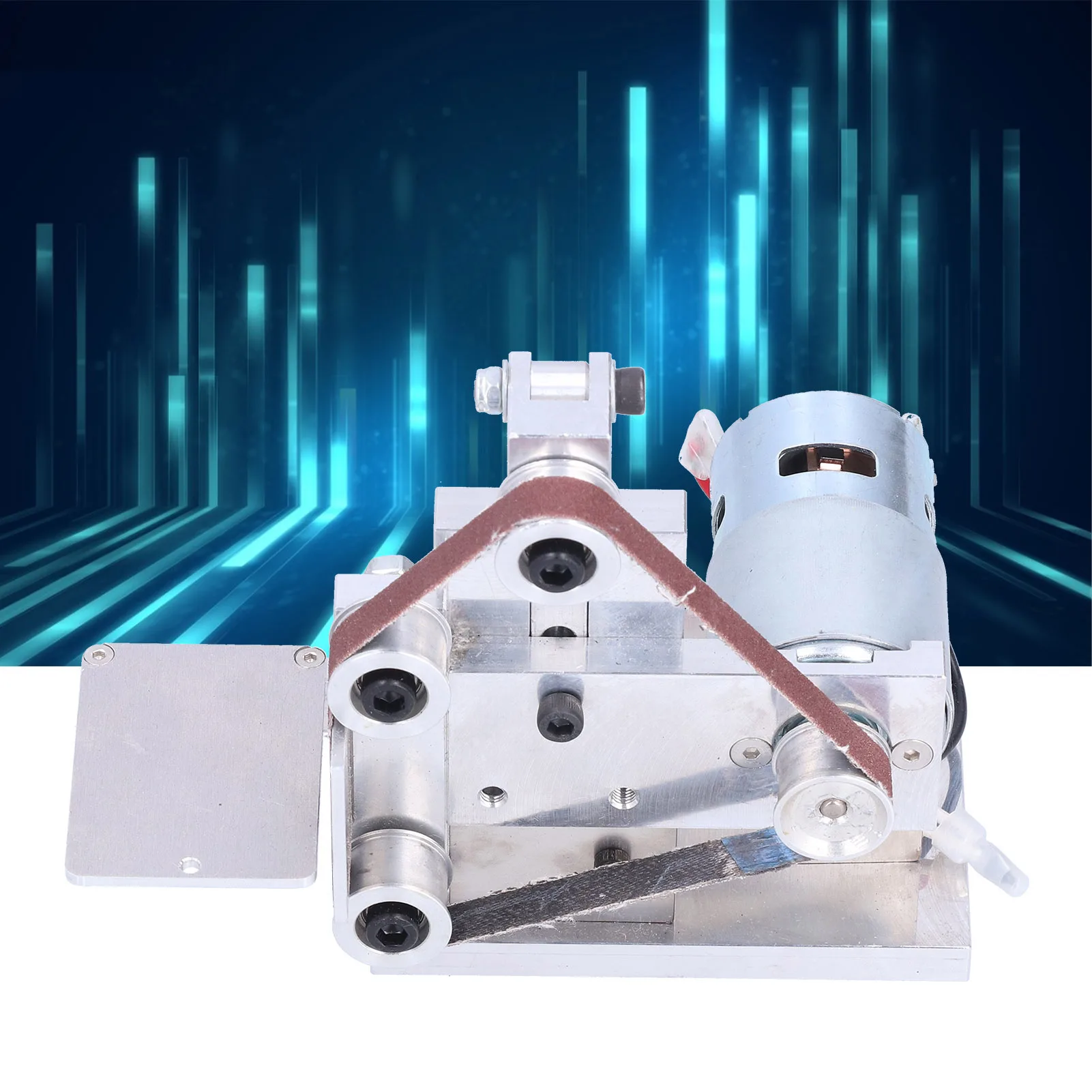 

Mini Belt Sander Electric DIY Polishing Sanding Machine 7 Speed DC12‑24V Type 10 Woodworking Sharpener Grinder