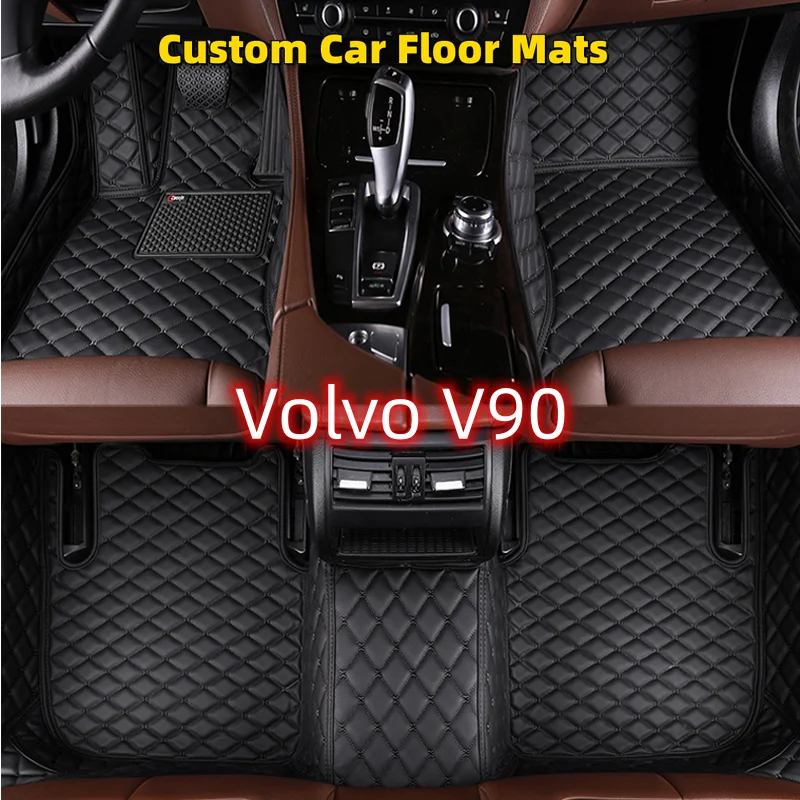 

Full Set Custom Car Floor Mats for Volvo V90 2016-2022 Years Interior Details Car Accessories Carpet