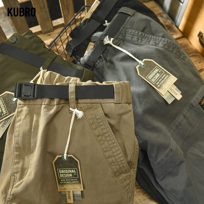 

Мужские осенне-зимние новые корейские модные брюки-карго: трендовые, удобные, эластичные, простые, прямого кроя, повседневные, свободные брюки