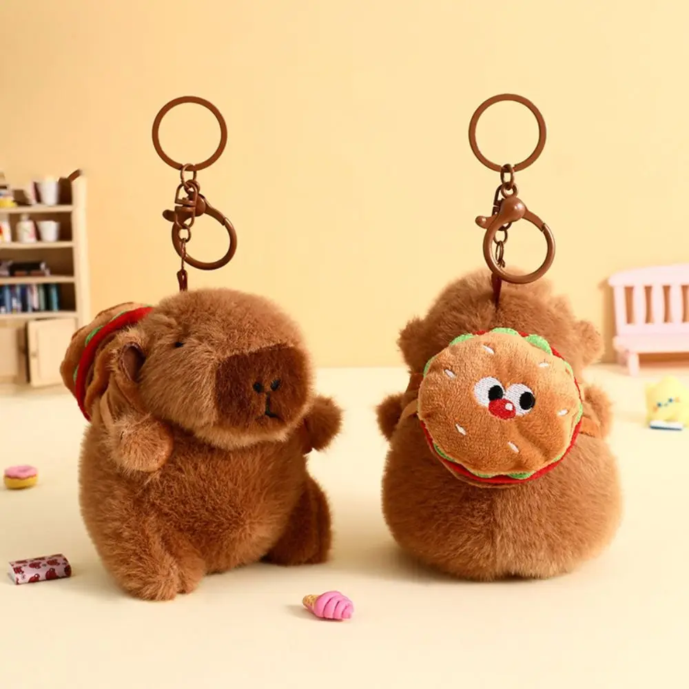 

Kawaii Capybara Pendant Cosplay 14cm Hat Pufferfish Backpack Charm Bag Accessory