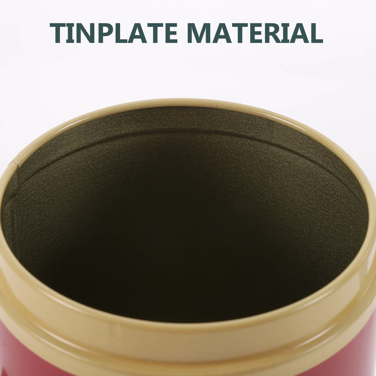 

Tea Storage Jar Tinplate Metal Container For Loose Tea Leaves Coffee Beans Dry Food Kitchen Organizer Snack Holder Candy