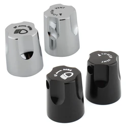 For Honda Goldwing GL1500 1988-2000 Chrome black Headlight Up/Down Adjustment KNOB