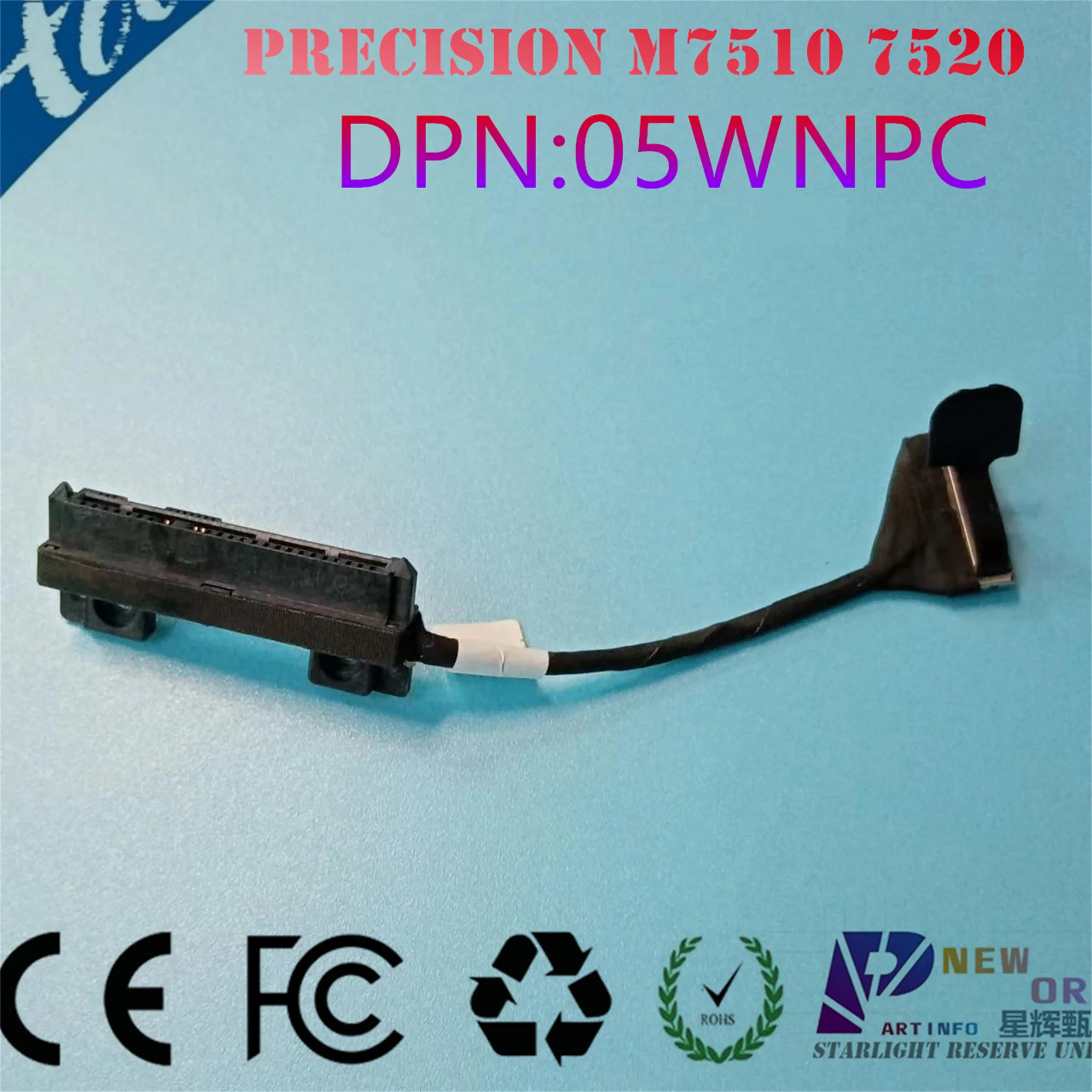 

New ORG laptop HDD/M2 SSD SATA cable connector for DELL PRECISION M7510 7520 AAPA0 series 05WNPC DC02C00AO00