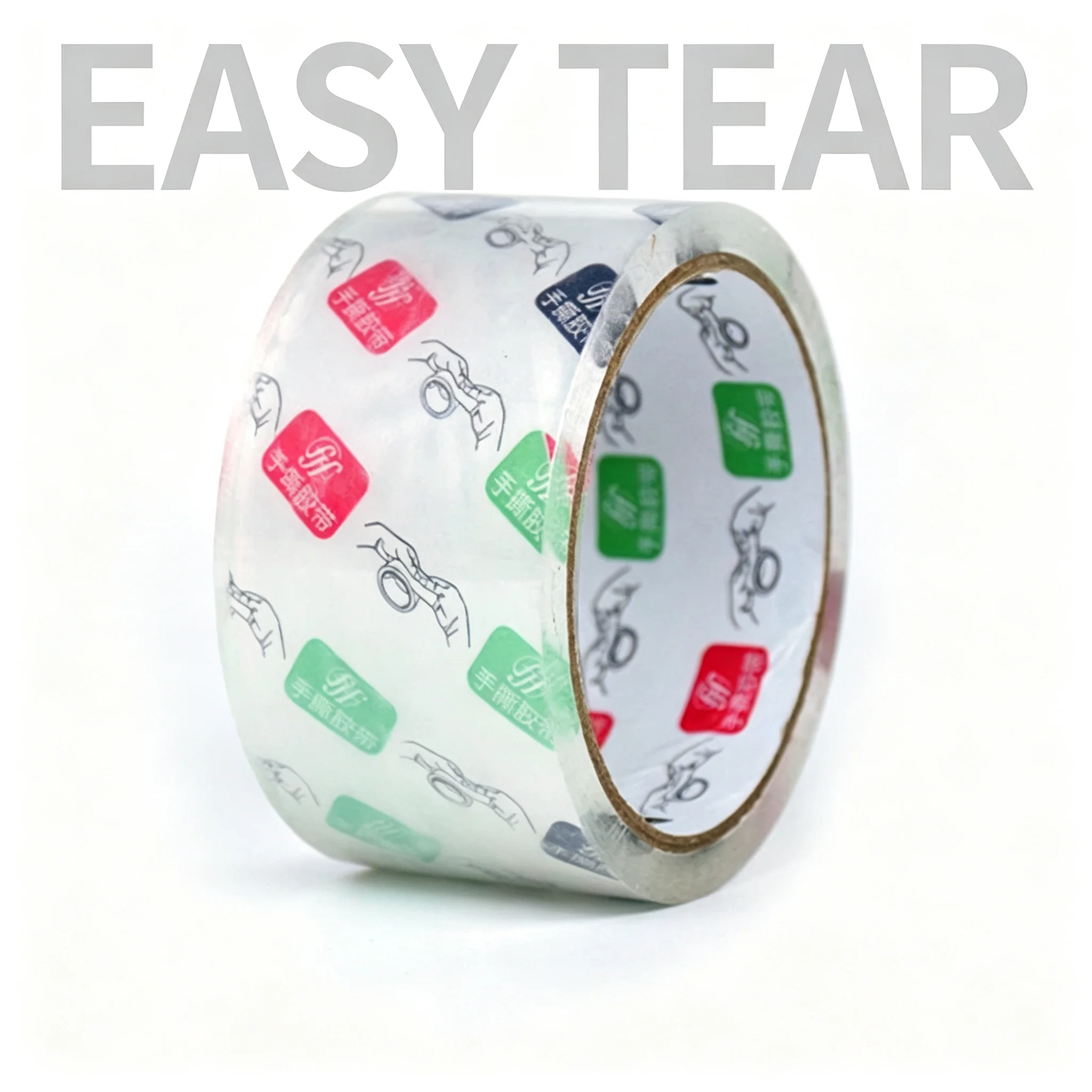 6Roll Heavy Duty Packing Tape for Shipping, Moving & Mailing – Crystal Clear, Hand Tear, Freezer Grade, Superior Adhesive