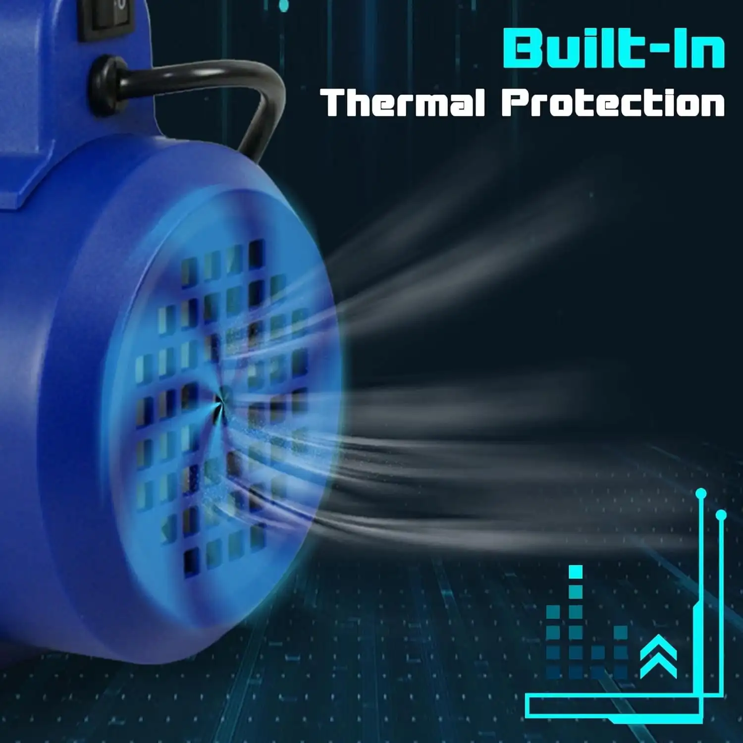 3,5CFM Single-Stage 5 Pa Rotary Vane Economy Vacuum Pump 3 CFM 1/4HP Air Conditioner Refrigerant HVAC Air tool R410a Blue